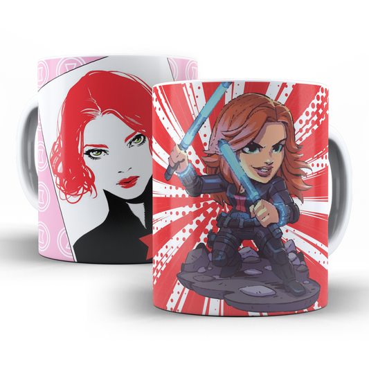 Taza - Tazón Viuda Negra Black Widow (Póster/Animado)