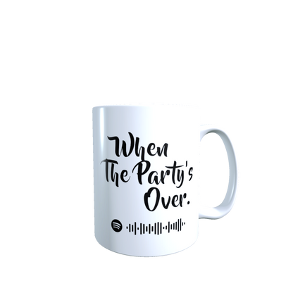 Taza  - Tazón Billie Eilish - When the Party's Over (Con codigo Spotify)