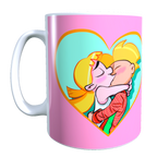 Taza - Tazón Helga Pataki Y Arnold XOXO  (ROSADO)