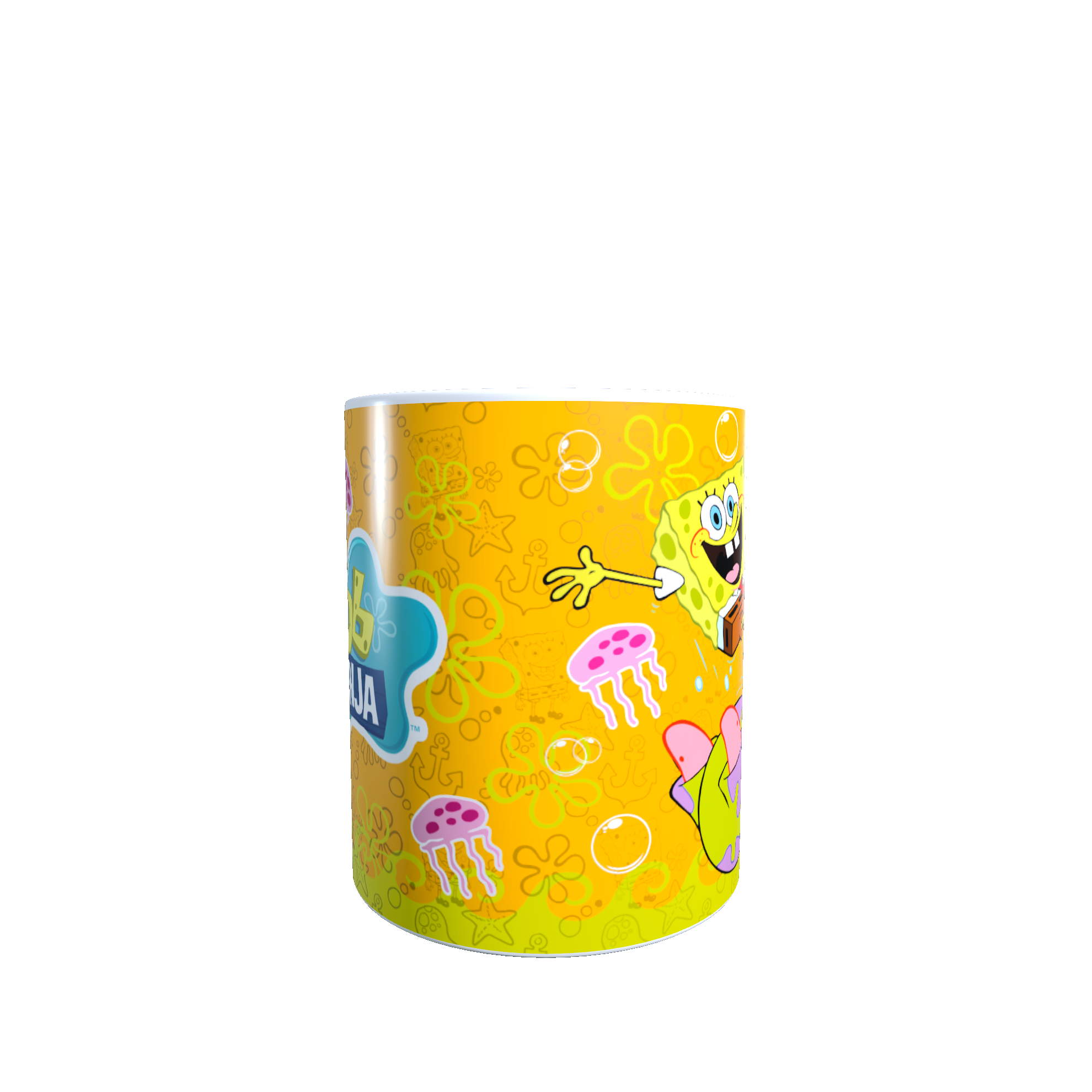 Taza - Tazón Bob Esponja, Patricio y Medusas
