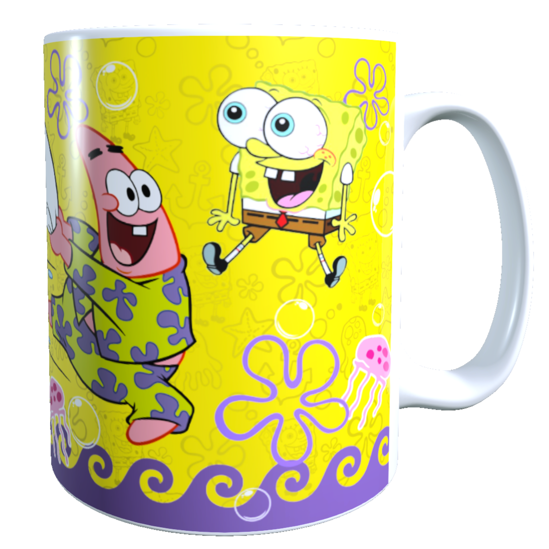 Taza - Tazón Bob Esponja y Patricio en pijama