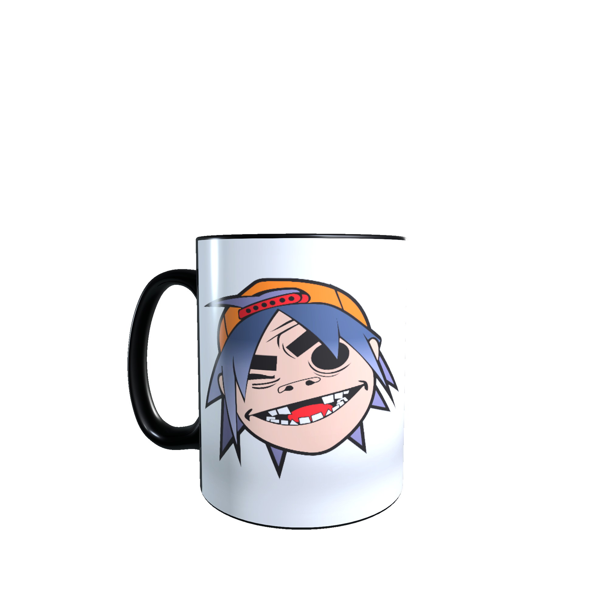 Taza - Tazón MAGICO Cambia Color - Gorillaz, 2-D (cara)