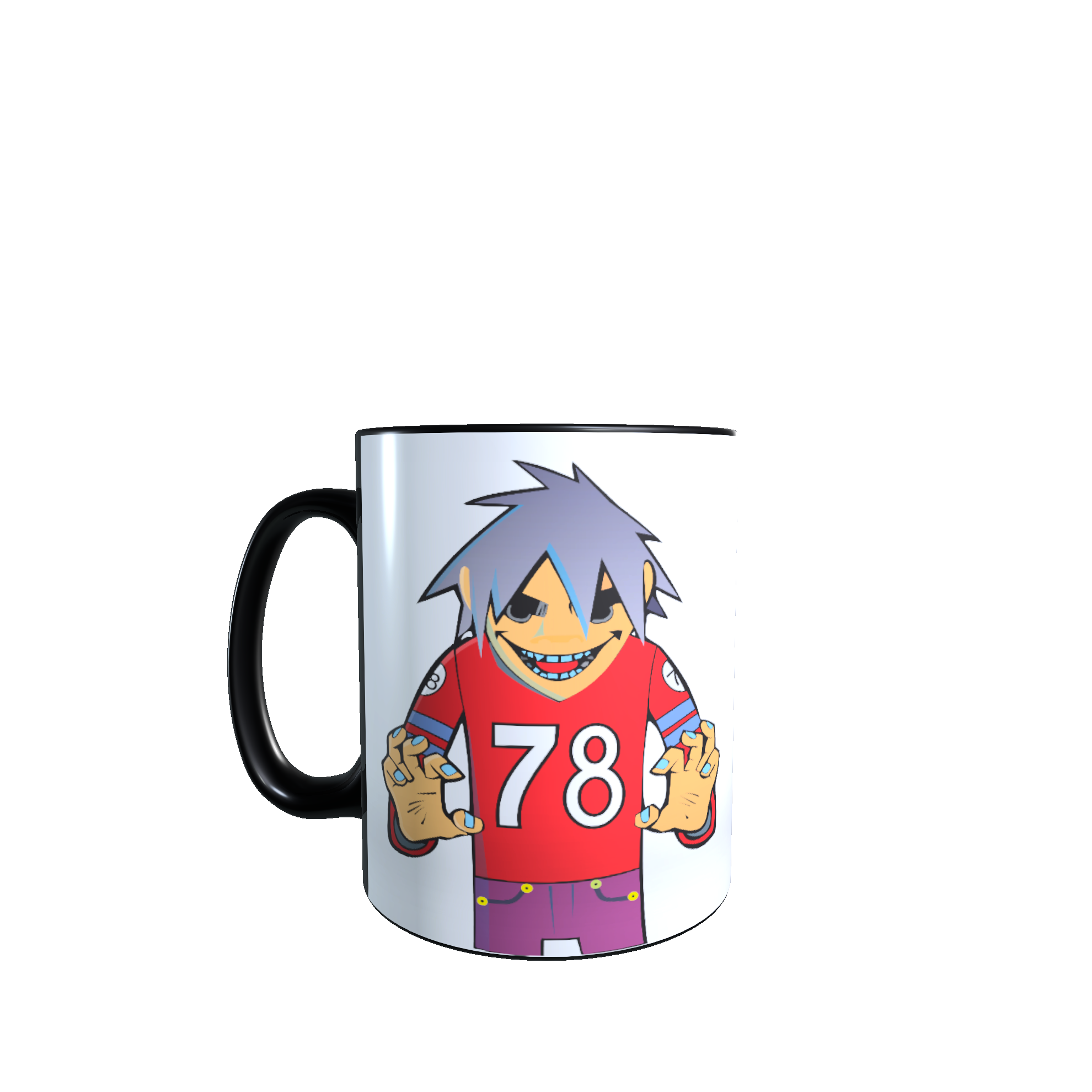 Taza - Tazón MAGICO Cambia Color - Gorillaz 2-D