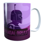Taza - Tazón The Mandalorian  (Fondo morado) - Star Wars