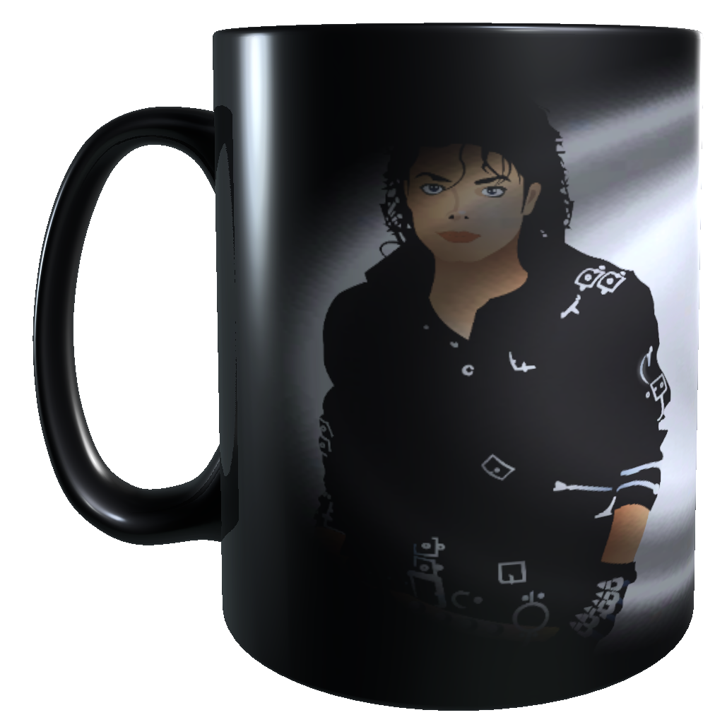 Taza - Tazón MAGICO Cambia Color - Michael Jackson (traje negro)