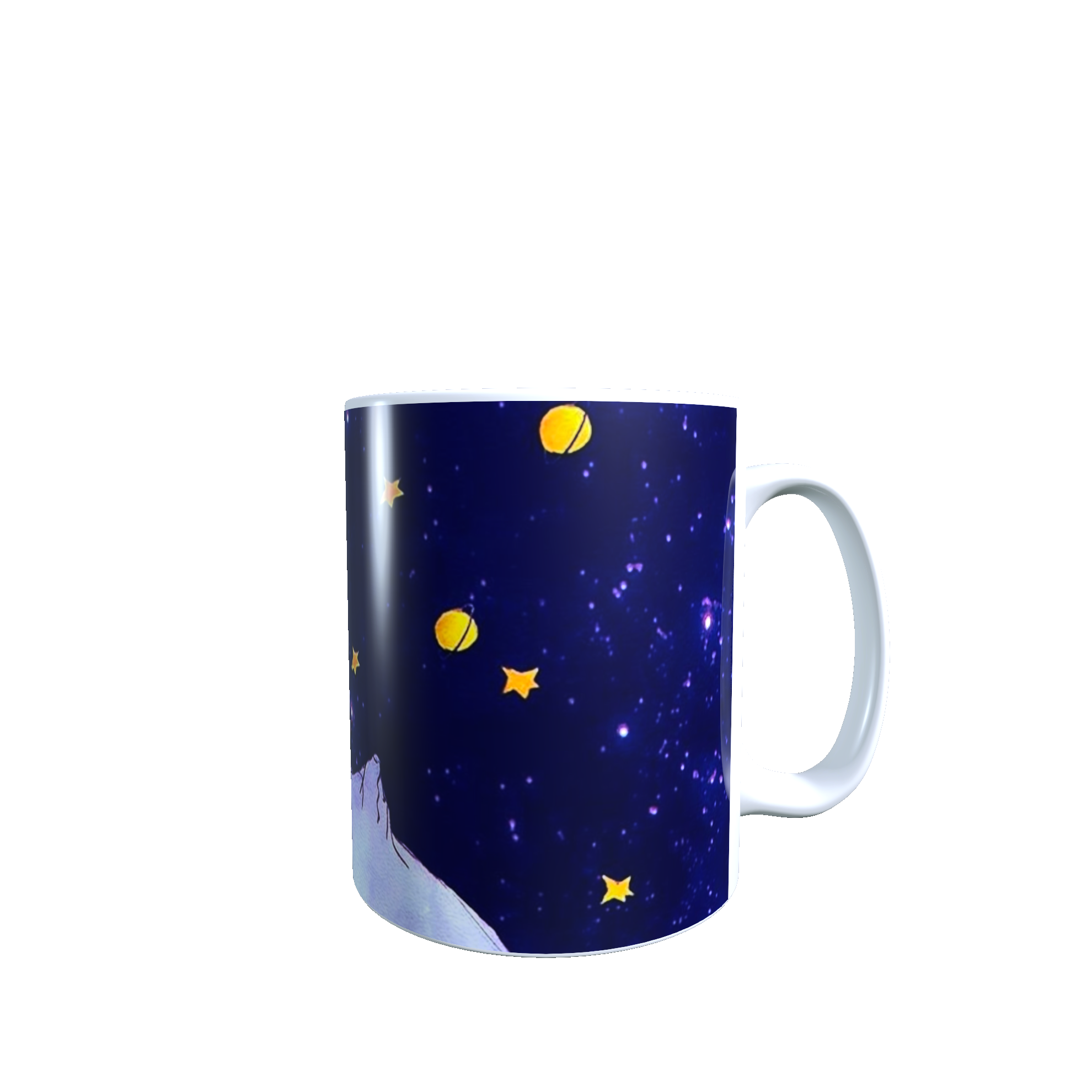 Taza -  Tazón El Principito (fondo azul)