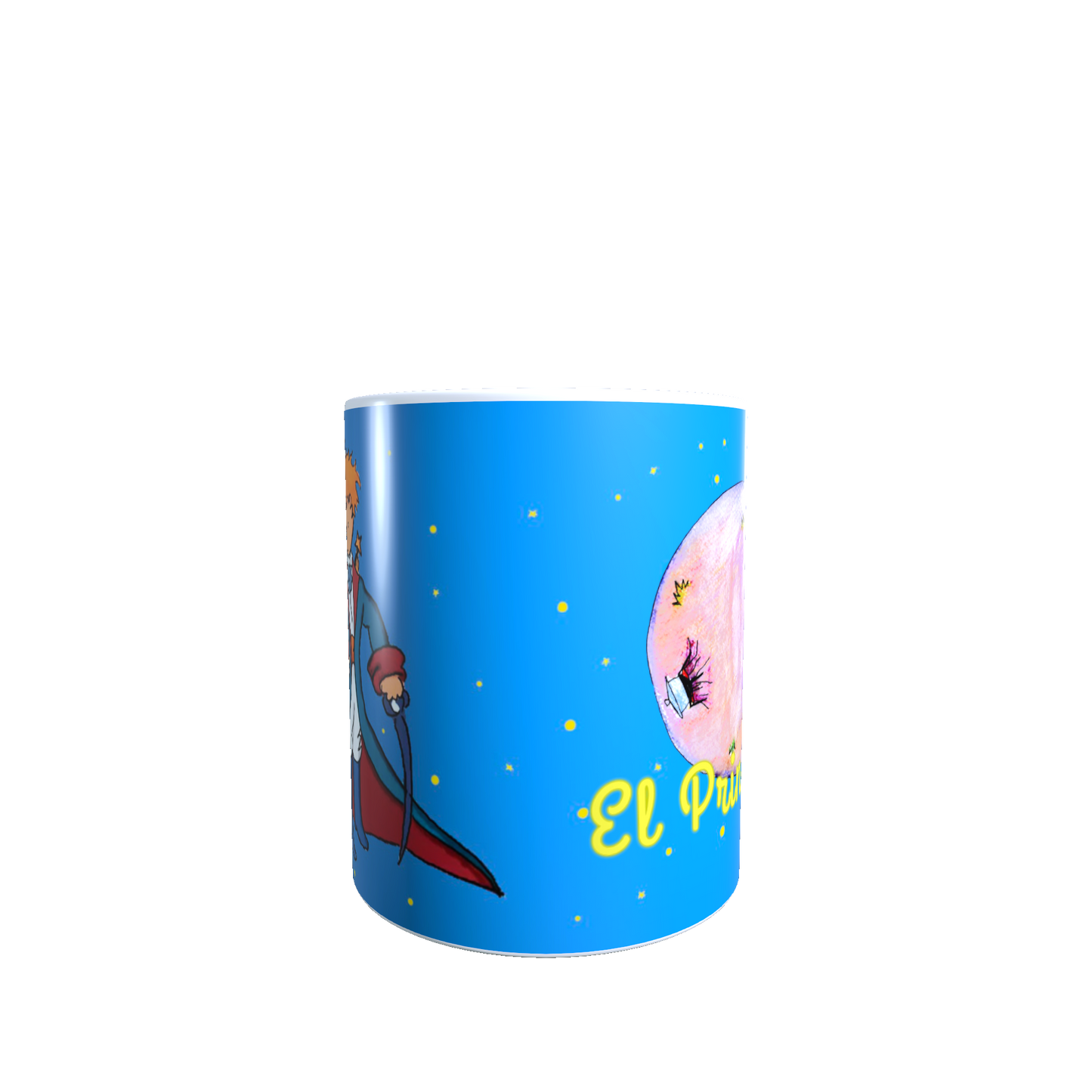 Taza -  Tazón El Principito (fondo celeste)