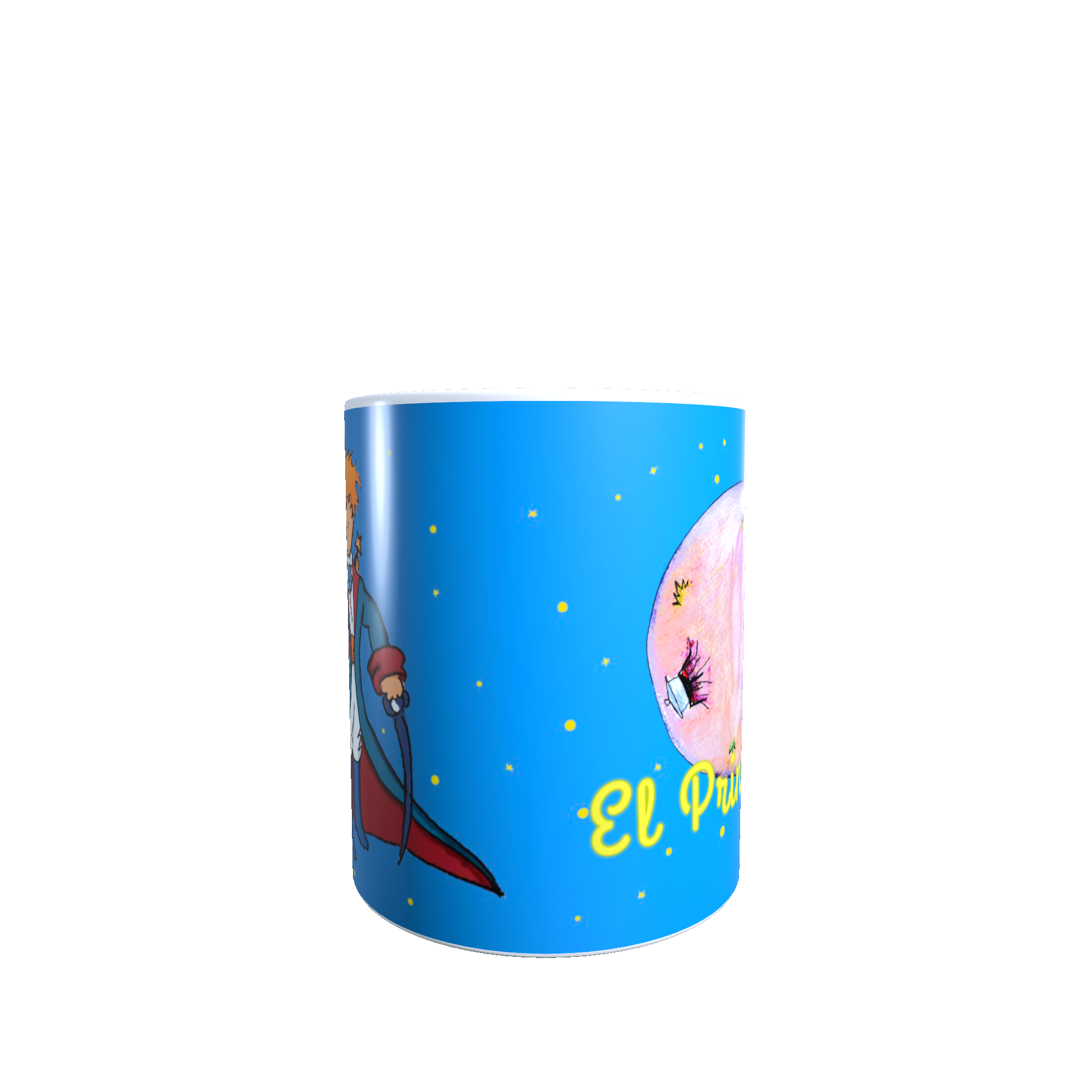 Taza -  Tazón El Principito (fondo celeste)