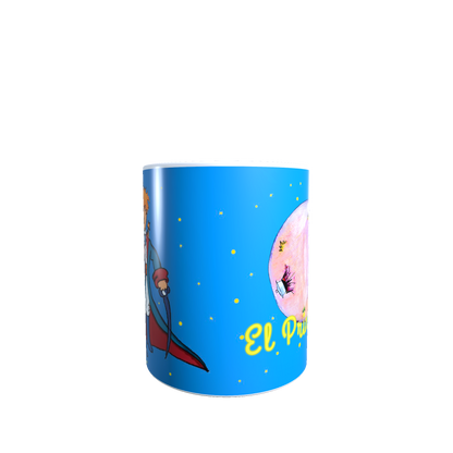 Taza -  Tazón El Principito (fondo celeste)
