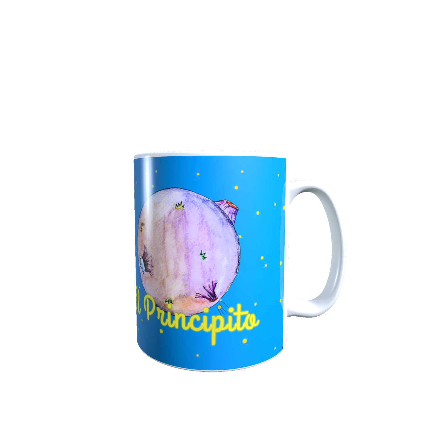 Taza -  Tazón El Principito (fondo celeste)