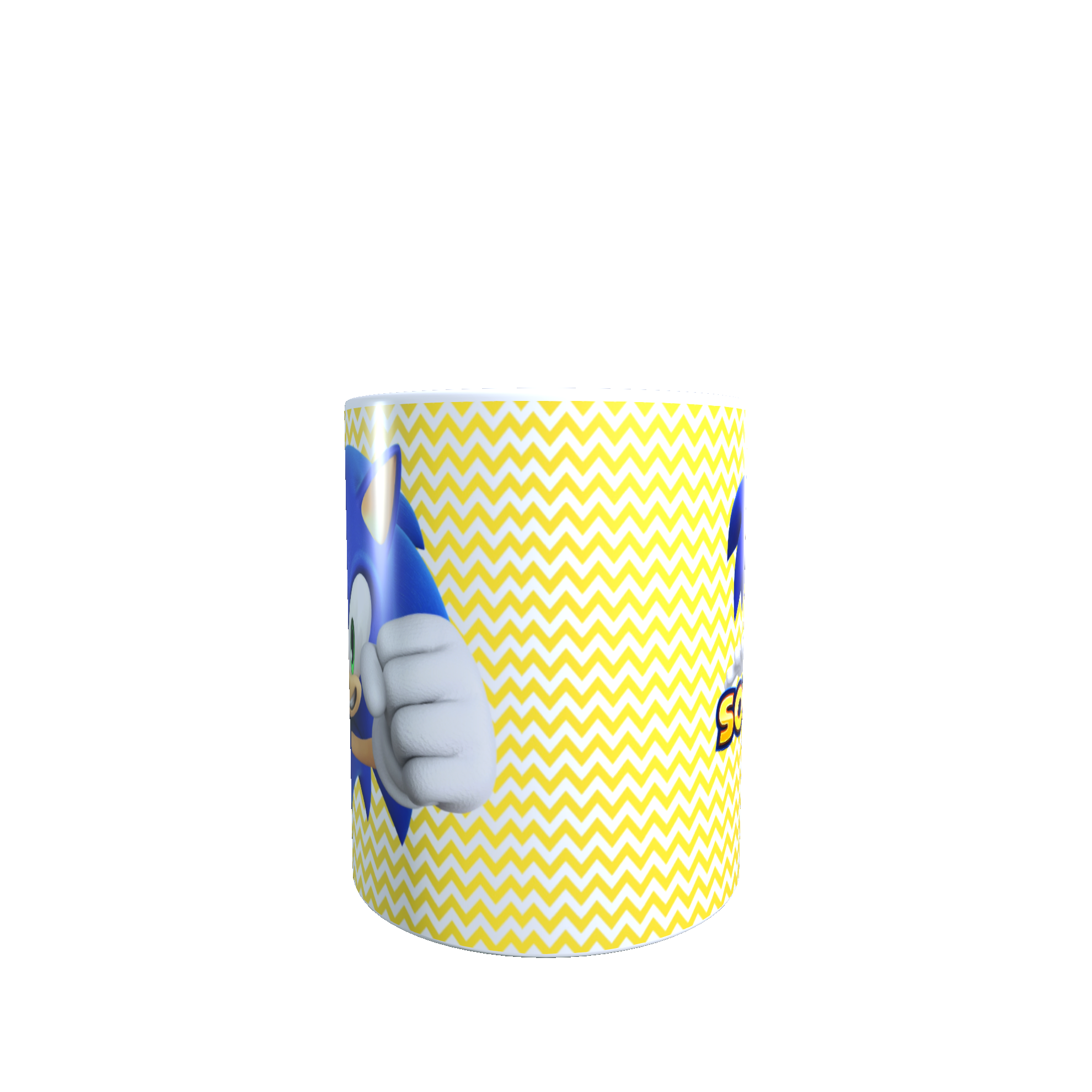 Taza - Tazón Sonic (fondo amarillo)