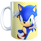 Taza - Tazón Sonic (fondo amarillo)