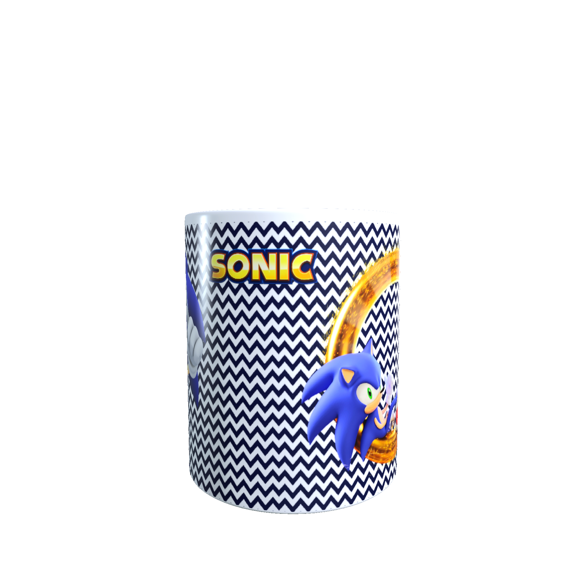 Taza - Tazón Sonic (fondo azul)