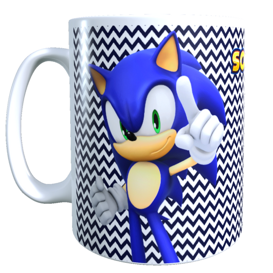 Taza - Tazón Sonic (fondo azul)