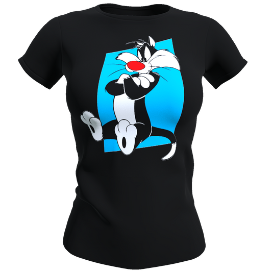 Polera Mujer Gato Silvestre / Looney Tunes (100% algodón)