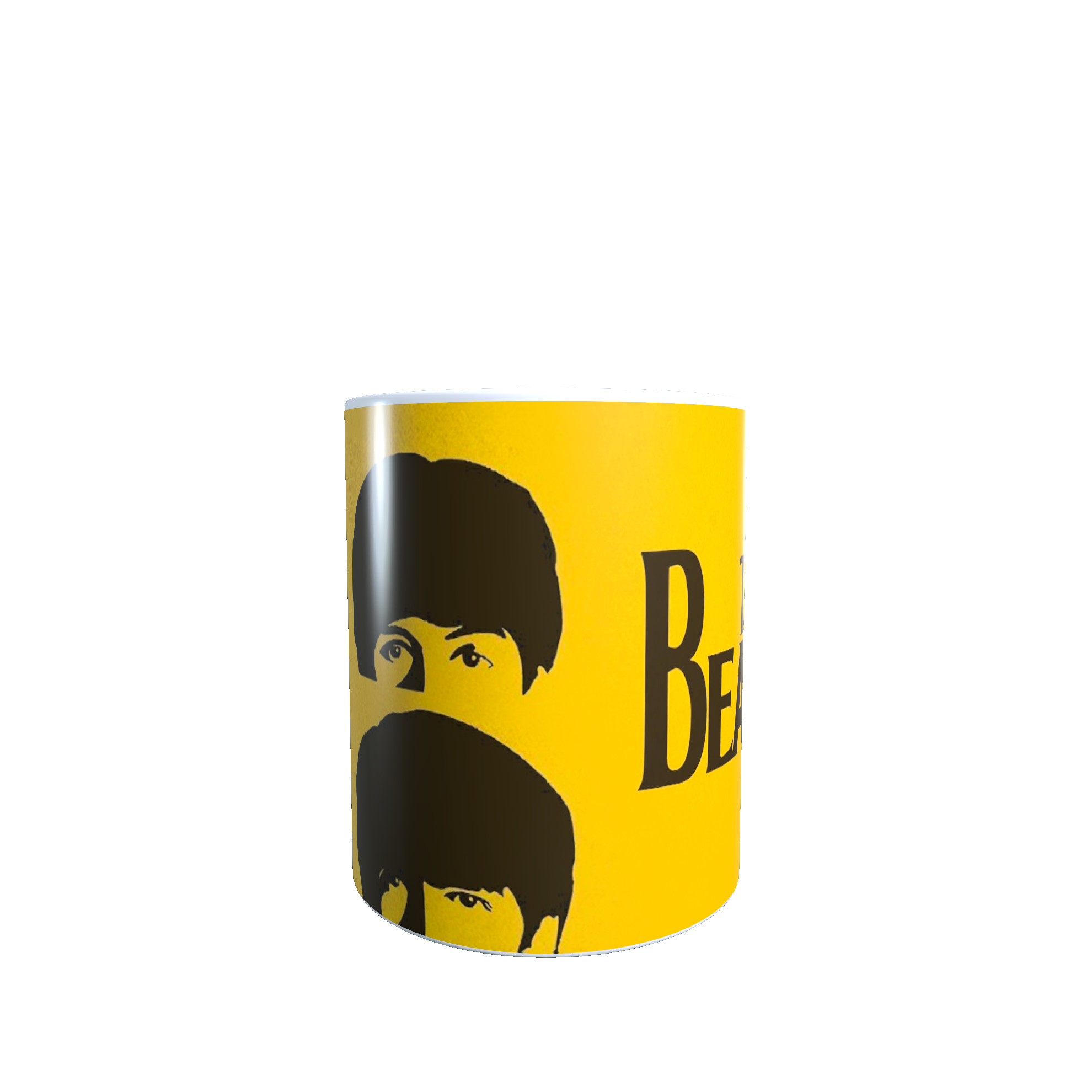 Taza - Tazón The Beatles - Caras Fondo Amarillo