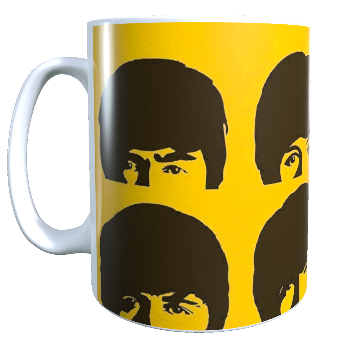 Taza - Tazón The Beatles - Caras Fondo Amarillo